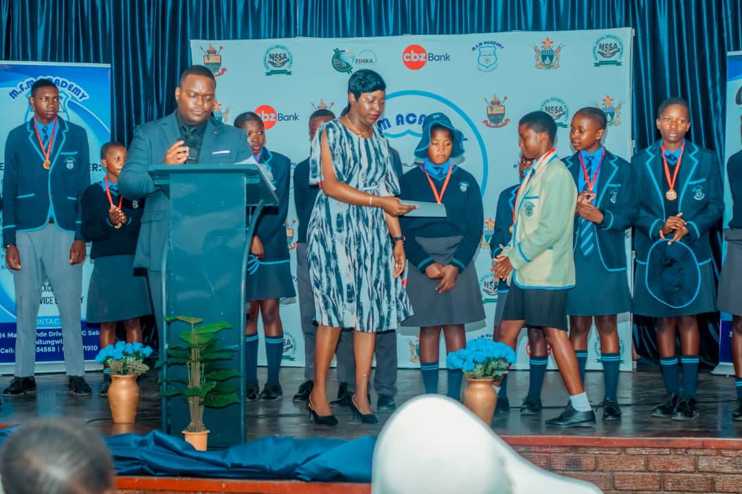 MFM Academy — Learner receiving an award